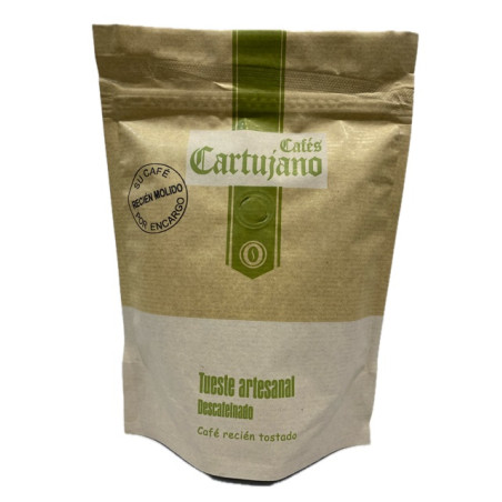 CAFÉ DESCAFEINADO MOLIDO 250g ESPECIALIDAD CAFÉS CARTUJANO SAN JOSÉ DEL VALLE CÁDIZ