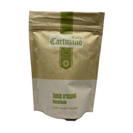 CAFÉ DESCAFEINADO EN GRANO 250g ESPECIALIDAD CAFÉS CARTUJANO SAN JÓSE DEL VALLE CÁDIZ