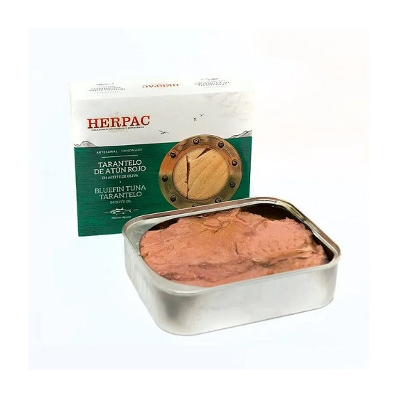TARANTELO DE ATÚN ROJO EN ACEITE DE OLIVA LATA 245g HERPAC BARBATE