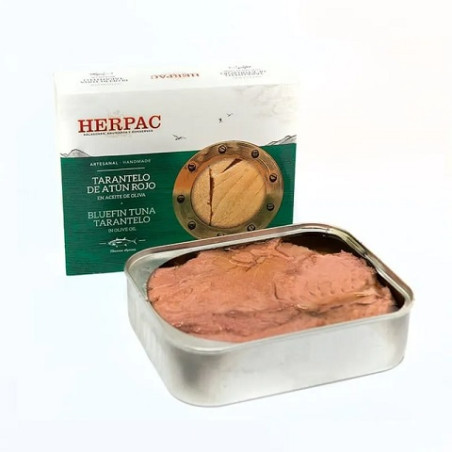TARANTELO DE ATÚN ROJO EN ACEITE DE OLIVA LATA 245g HERPAC BARBATE