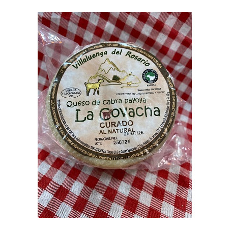 MINI QUESO DE CABRA CURADO NATURAL LA COVACHA 460g APROX