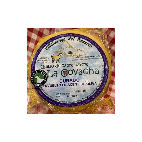 MINI QUESO DE CABRA CURADO EN ACEITE LA COVACHA 460g APROX