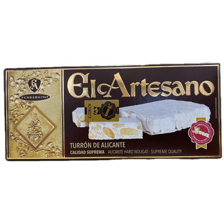 TURRÓN DE ALICANTE EL ARTESANO 200G CALIDAD SUPREMA