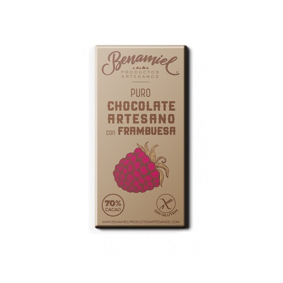 CHOCOLATE ARTESANO CON FRAMBUESA 115g BENAMIEL SIERRA DE GRAZALEMA