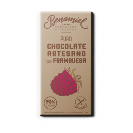 CHOCOLATE ARTESANO CON FRAMBUESA 115g BENAMIEL SIERRA DE GRAZALEMA
