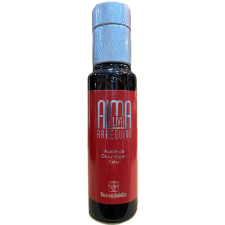 BOTELLA 100 ml ALMAOLIVA ARBEQUINO ALMAZARAS DE LA SUBBÉTICA