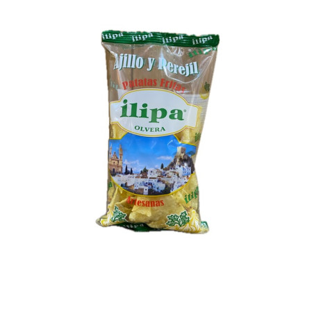 PATATAS FRITAS AL AJILLO Y PEREJIL BOLSA 120 gr ILIPA OLVERA TIERRA DE CÁDIZ