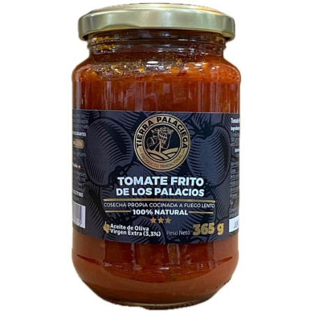 TOMATE FRITO TIERRA PALACIEGA 365 G – 100% NATURAL DE LOS PALACIOS Y VILLAFRANCA