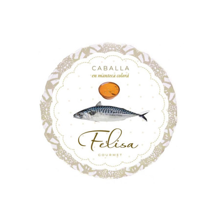 CABALLA EN MANTECA COLORÁ LATA 265gr FELISA GOURMET BARBATE