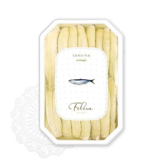 SARDINAS EN VINAGRE BANDEJA 120 gr FELISA GOURMET BARBATE