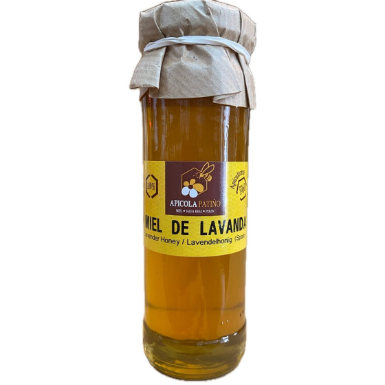 MIEL DE LAVANDA APÍCOLA PATIÑO 150 G – TARRO ARTESANAL DE CONIL (CÁDIZ)