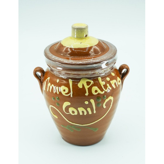 TINAJA DE BARRO 250 gr MIEL MIL FLORES 100% NATURAL APICOLA PATIÑO