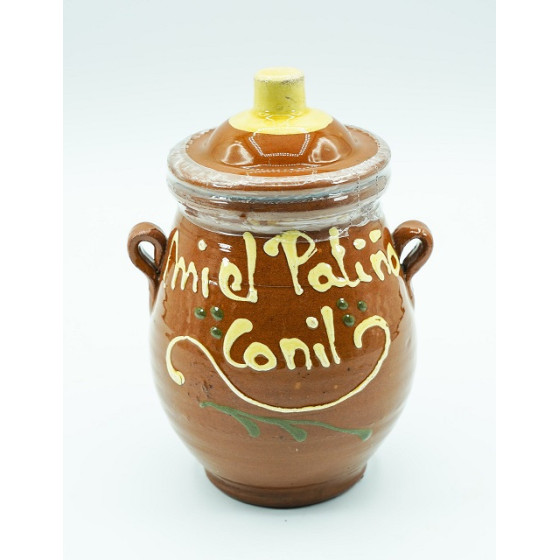 TINAJA DE BARRO 500 gr MIEL MIL FLORES 100% NATURAL APICOLA PATIÑO