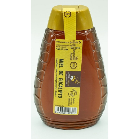 MIEL DE EUCALIPTO TARRO 500 gr ANTIGOTEO APICOLA PATIÑO CONIL CÁDIZ