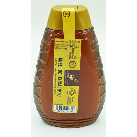 MIEL DE EUCALIPTO TARRO 500 gr ANTIGOTEO APICOLA PATIÑO CONIL CÁDIZ