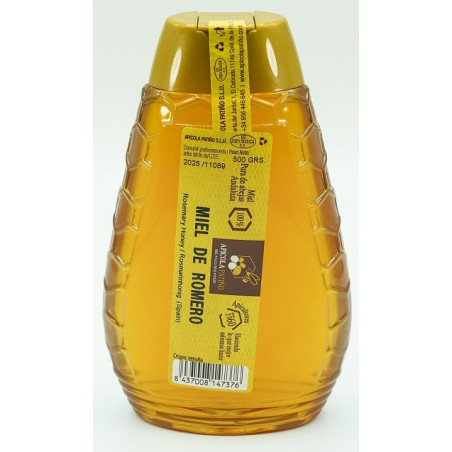 MIEL ROMERO TARRO 500 gr ANTIGOTEO APICOLA PATIÑO CÁDIZ