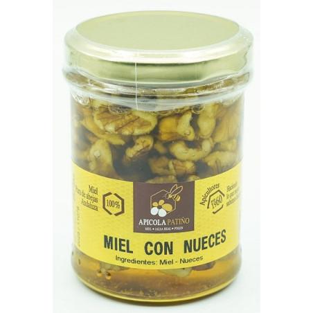 MIEL CON NUECES TARRO 250 gr APICOLA PATIÑO CONIL CADIZ