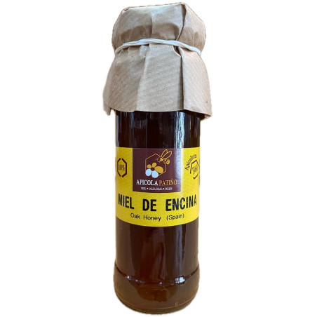 MIEL DE ENCINA APÍCOLA PATIÑO 150 G – TARRO ARTESANAL DE CONIL DE LA FRONTERA (CÁDIZ)