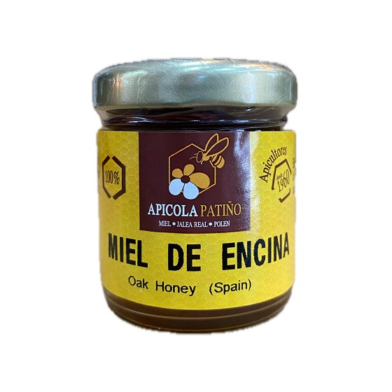 MIEL DE ENCINA APÍCOLA PATIÑO 60 G – TARRO ARTESANAL DE CONIL DE LA FRONTERA (CÁDIZ)