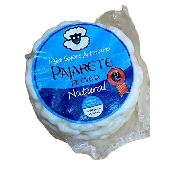 MINI QUESO DE OVEJA AL NATURAL 95 gr Aprox QUESOS PAJARETE VILLAMARTÍN CÁDIZ