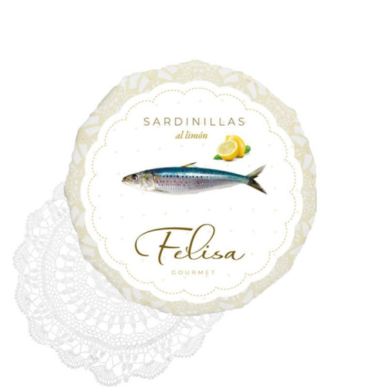 SARDINILLAS AL LIMÓN EN ACEITE DE OLIVA 115 gr FELISA GOURMET