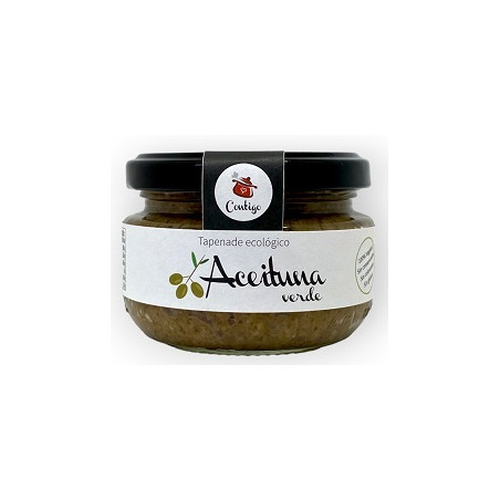 ACEITUNA VERDE TAPENADE ECOLÓGICO 120g CONTIGO CONSERVAS ARTESANALES