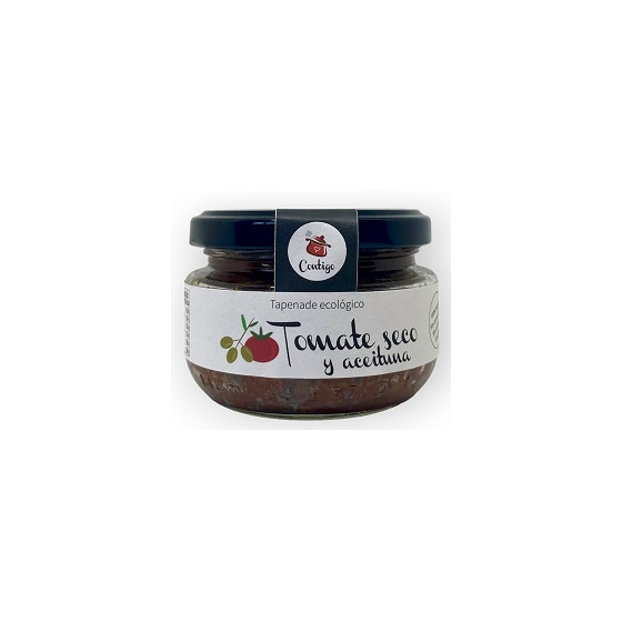 TOMATE SECO Y ACEITUNAS TAPENADE ECOLÓGICO 120 GR 