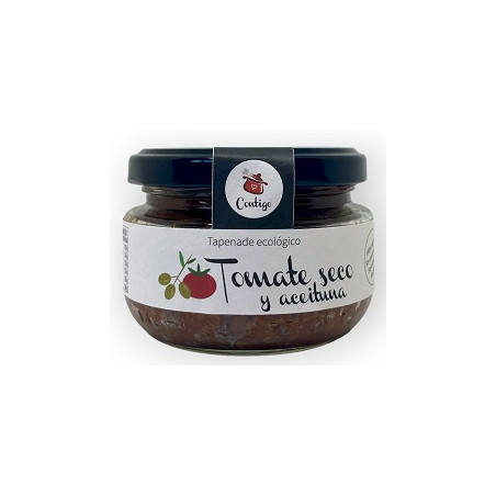 TOMATE SECO Y ACEITUNAS TAPENADE ECOLÓGICO 120 GR 