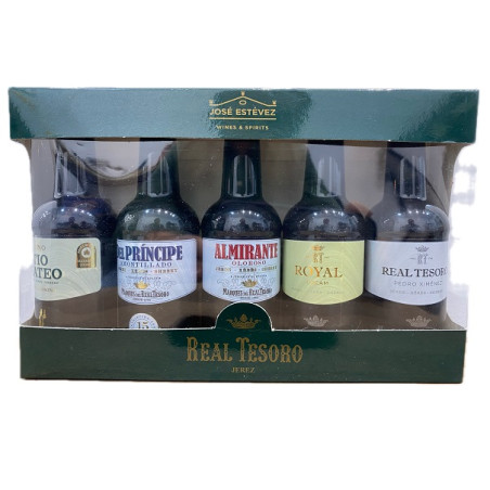 CATA VINO DE JEREZ BOTELLAS 100 ml REAL TESORO BODEGAS JOSÉ ESTÉVEZ