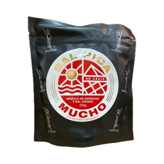 SALPICA MUCHO MEZCLA DE ESPECIAS Y SAL VIRGEN 250g SALINAS SAN VICENTE SAN FERNANDO