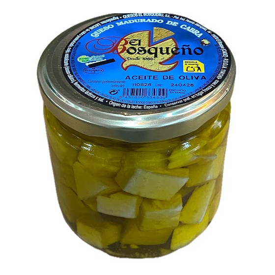 TAQUITOS DE QUESO DE CABRA EN ACEITE DE OLIVA 250G EL BOSQUEÑO EL BOSQUE CÁDIZ