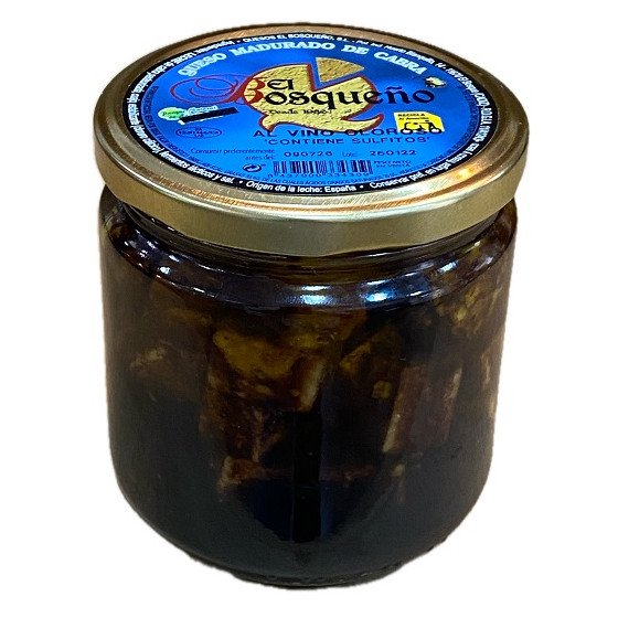 TAQUITOS DE QUESO DE CABRA EN VINO OLOROSO 250G EL BOSQUEÑO EL BOSQUE CÁDIZ