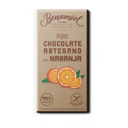 CHOCOLATE ARTESANO CON NARANJA 115g BENAMIEL SIERRA DE GRAZALEMA