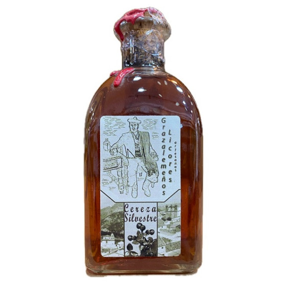 LICOR DE CEREZA SILVESTRE GRAZALEMEÑOS 250ML FRASCA ARTESANAL DE GRAZALEMA