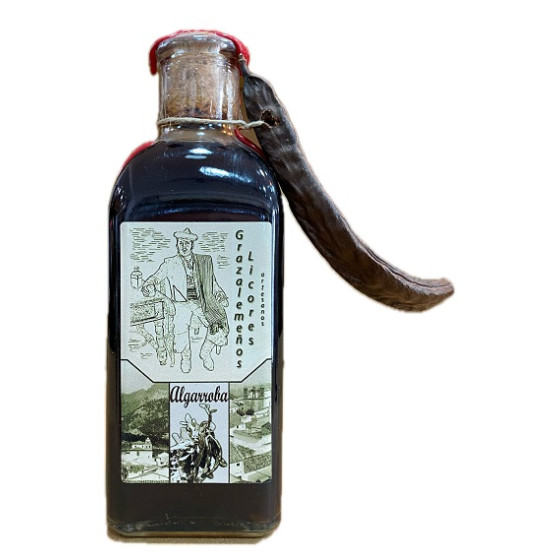 LICOR ARTESANO DE ALGARROBA 500ML – DESTILADO TRADICIONAL DE GRAZALEMA CON SABOR ÚNICO
