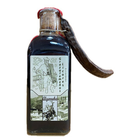 LICOR ARTESANO DE ALGARROBA 500ML – DESTILADO TRADICIONAL DE GRAZALEMA CON SABOR ÚNICO