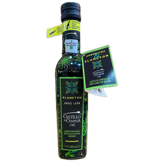 ACEITE DE OLIVA ARBEQUINO CON PLANCTON MARINO ÁNGEL LEÓN 250 ML – CASTILLO DE CANENA