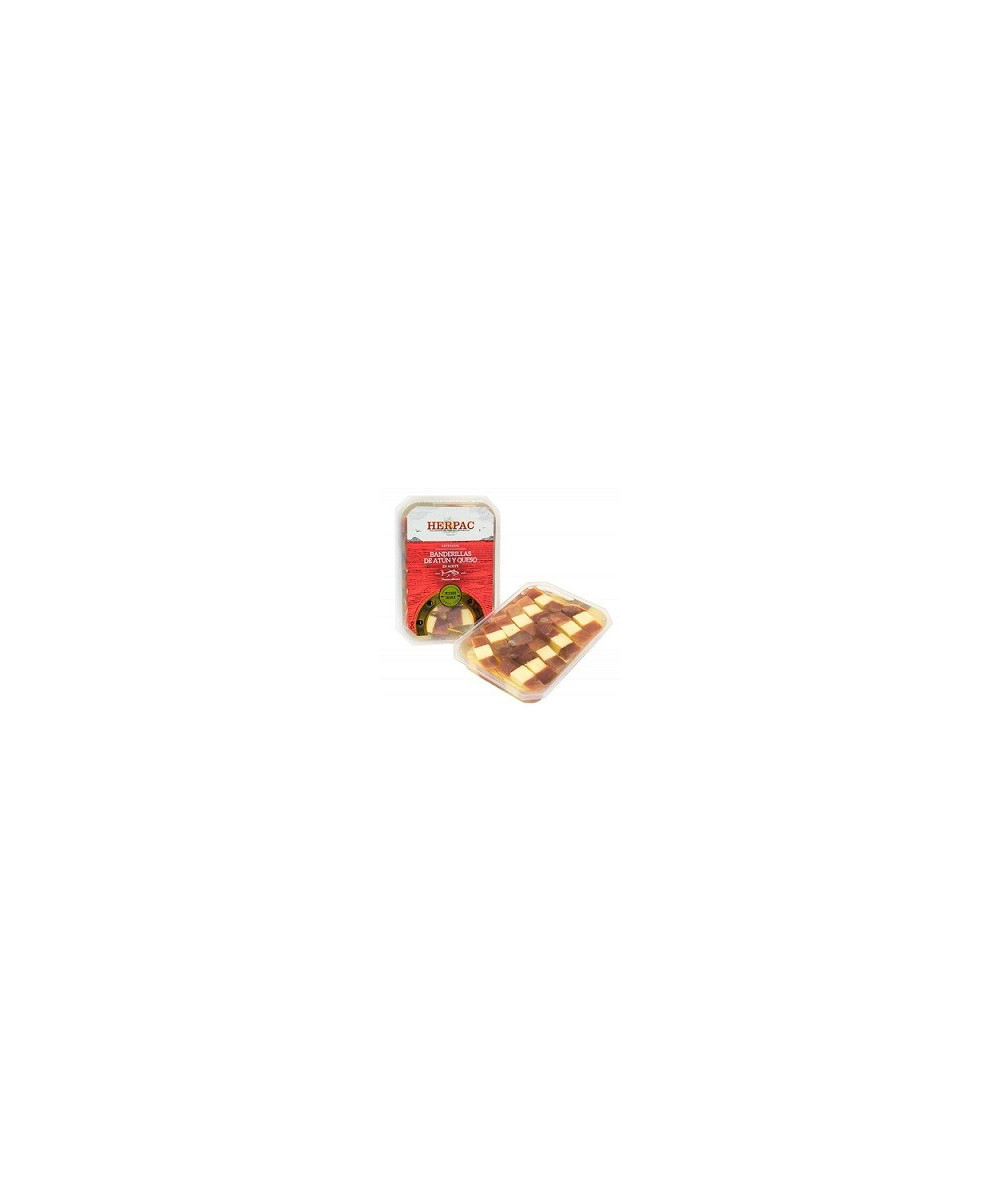 BANDERILLAS DE ATÚN Y QUESO EN ACEITE 12 UD 294G HERPAC BARBATE GOURMET CÁDIZ