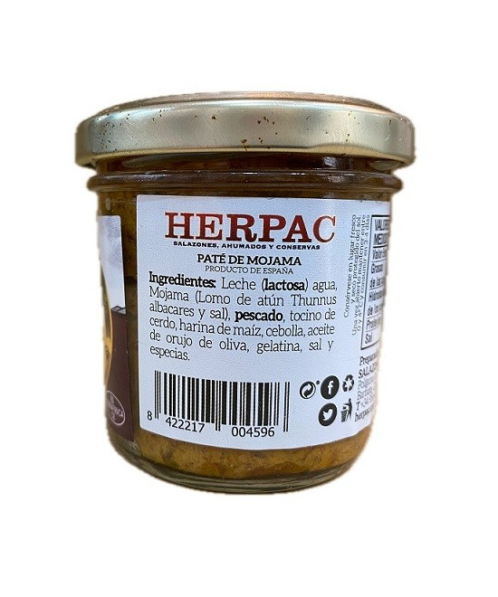 PATÉ DE MOJAMA TARRO 105g. HERPAC BARBATE