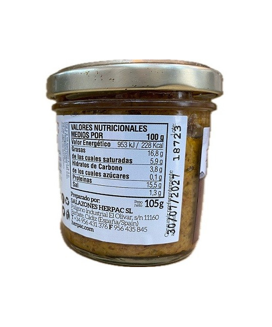 PATÉ DE MOJAMA TARRO 105g. HERPAC BARBATE