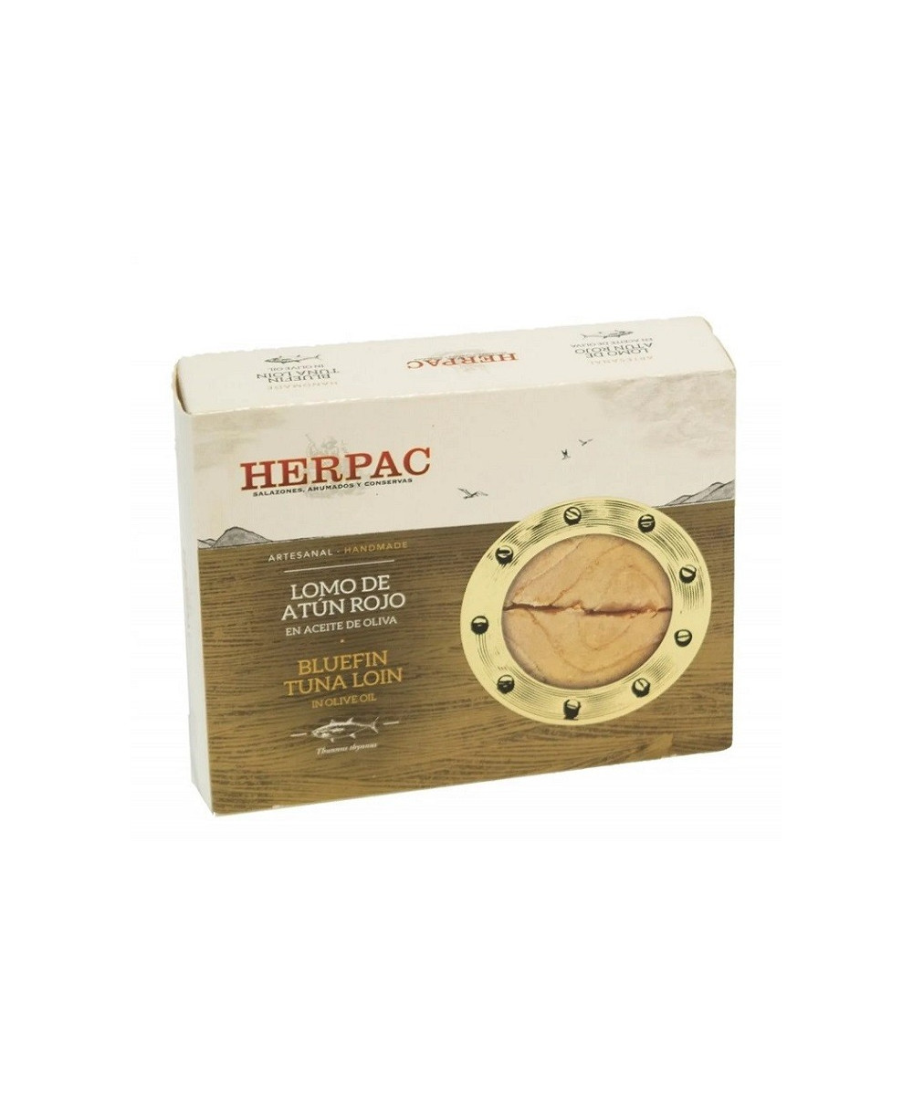 LOMO DE ATÚN ROJO EN ACEITE DE OLIVA LATA 245g. HERPAC BARBATE
