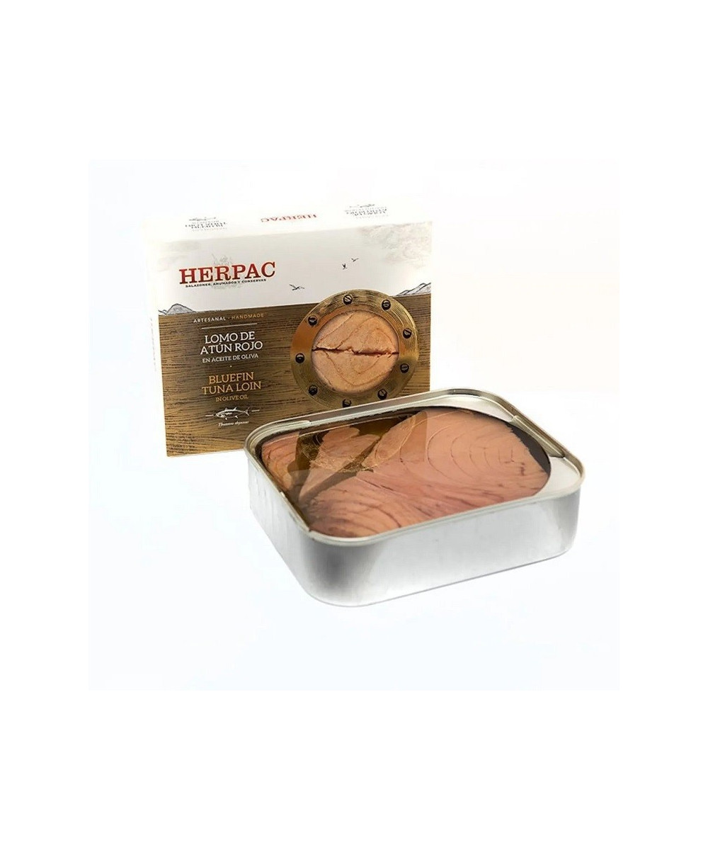 LOMO DE ATÚN ROJO EN ACEITE DE OLIVA LATA 245g. HERPAC BARBATE