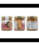 MORRILLOS DE ATÚN DE ALETA AMARILLA EN ACEITE DE OLIVA TARRO 250g. HER