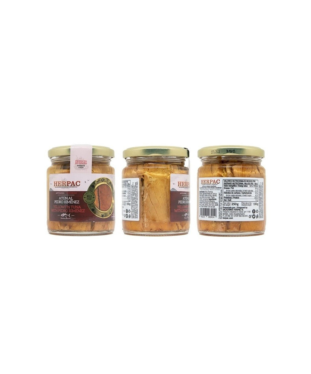 ATÚN AL PEDRO XIMÉNEZ TARRO 220g. HERPAC BARBATE