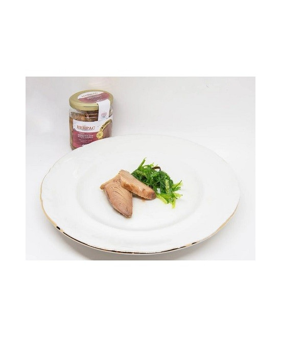 MORRILLOS DE ATÚN DE ALETA AMARILLA EN ACEITE DE OLIVA TARRO 250g. HER