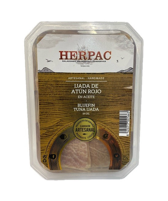 IJADA DE ATÚN ROJO EN ACEITE 250G HERPAC BARBATE SEMICONSERVA GOURMET DE CÁDIZ