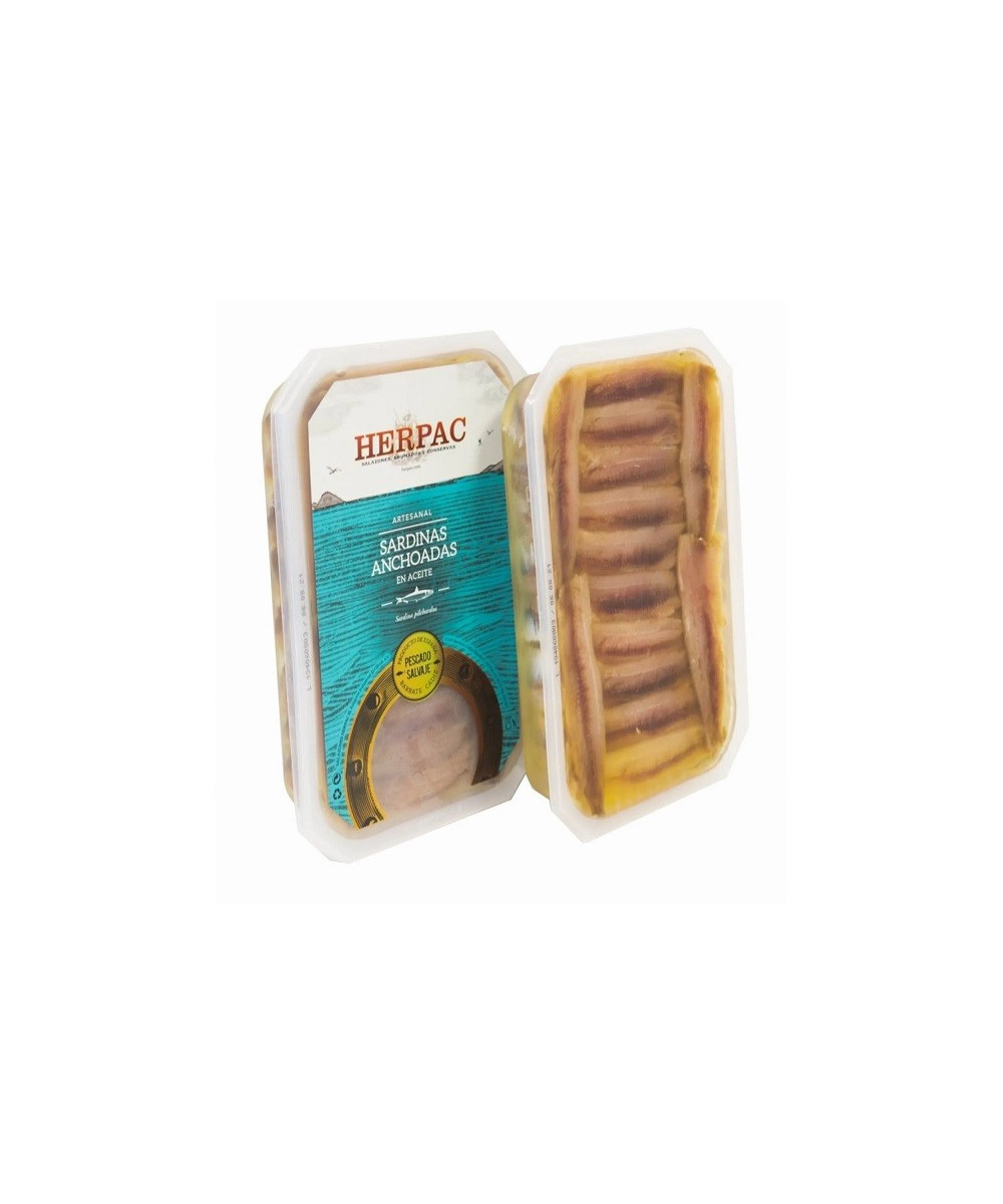 SARDINAS ANCHOADAS EN ACEITE 300g. HERPAC BARBATE