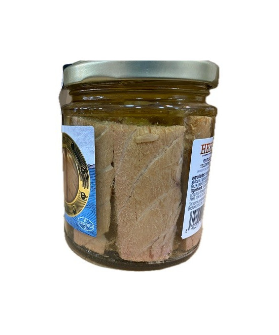 VENTRESCA DE ATÚN DE ALETA AMARILLA EN ACEITE DE OLIVA TARRO 250g. HERPAC BARBATE