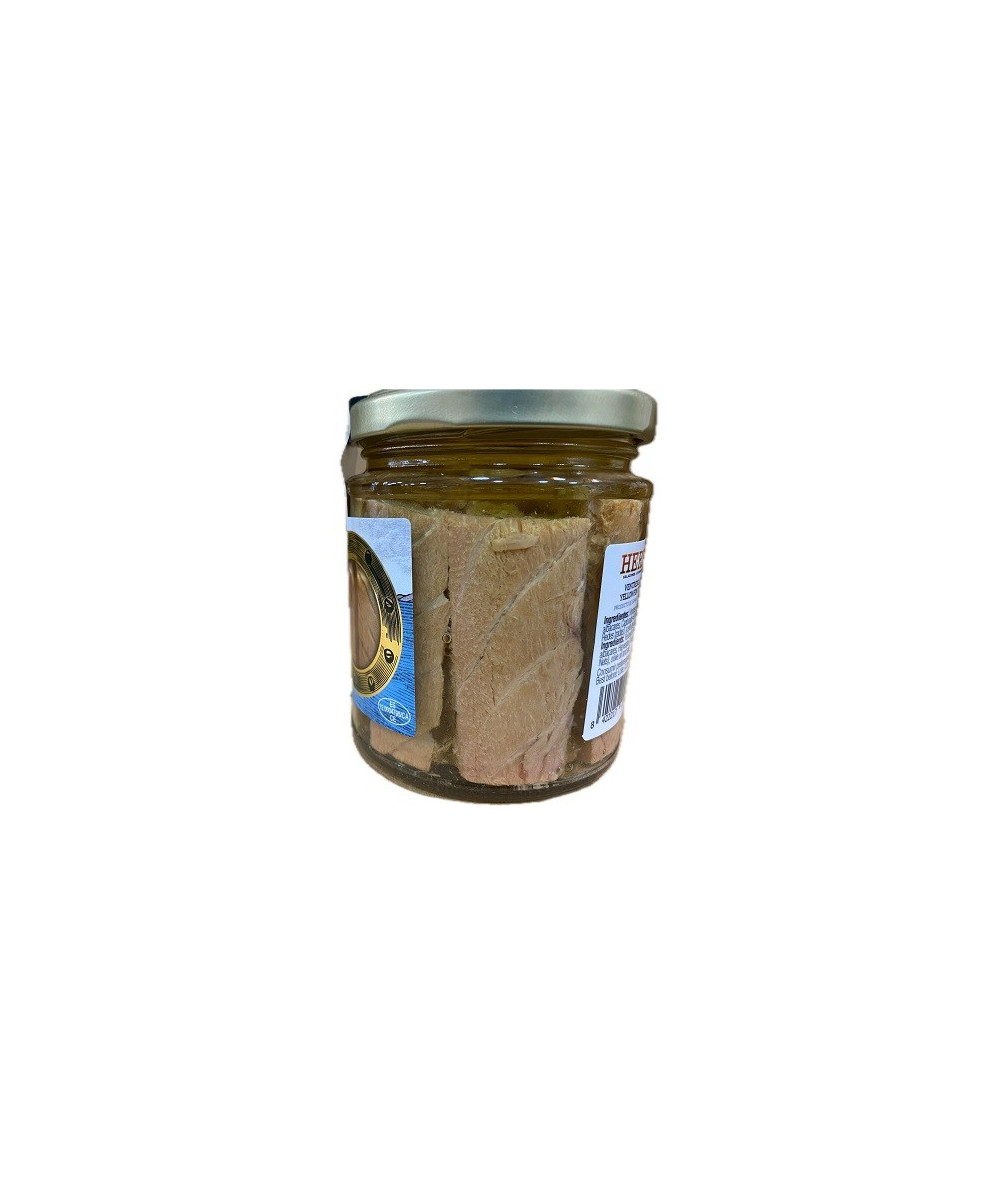 VENTRESCA DE ATÚN DE ALETA AMARILLA EN ACEITE DE OLIVA TARRO 250g. HERPAC BARBATE