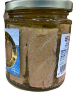 VENTRESCA DE ATÚN DE ALETA AMARILLA EN ACEITE DE OLIVA TARRO 250g. HERPAC BARBATE
